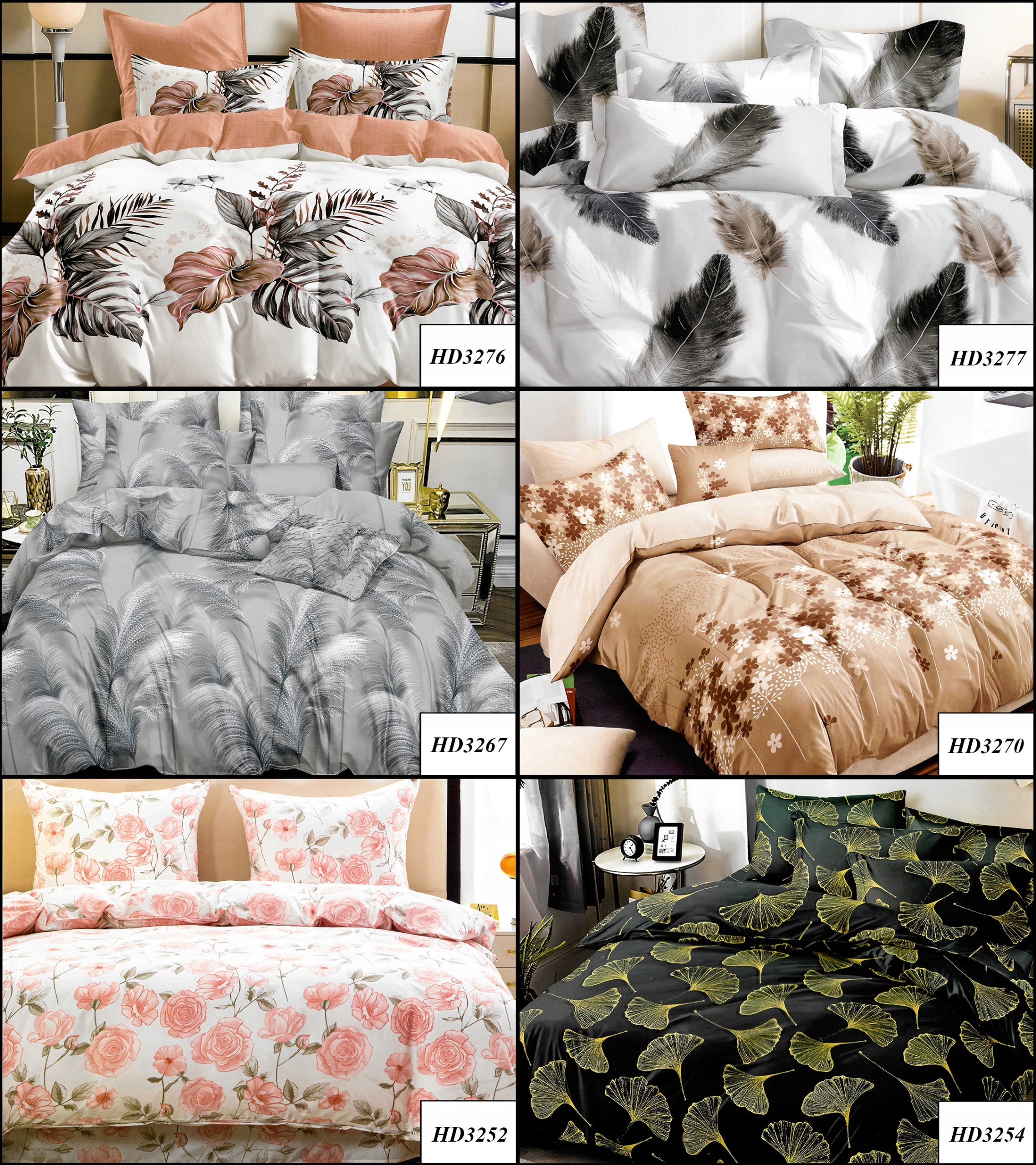 BEDDING SET 180x200 SATIN COTTON 4-PIECES Material cotton satin