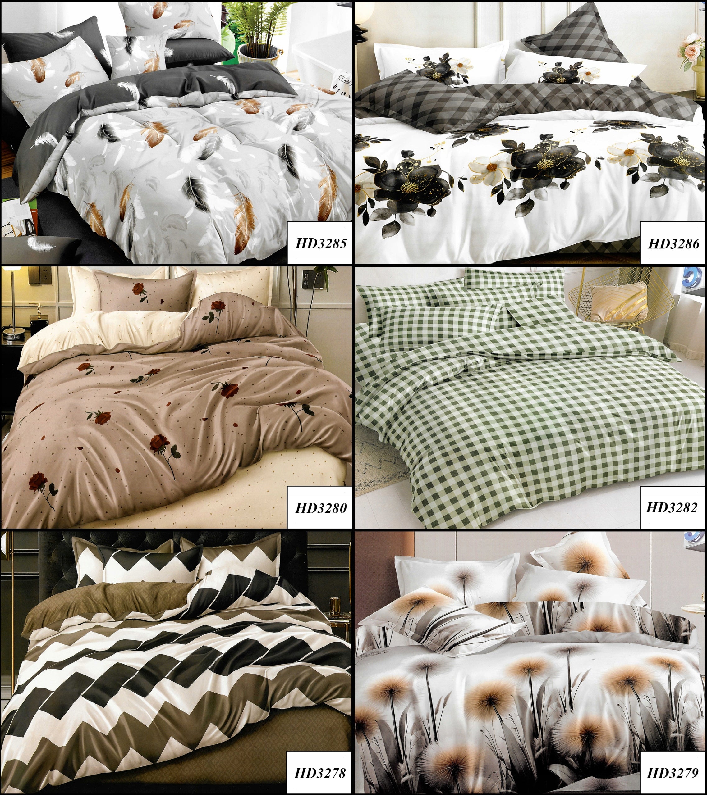BEDDING SET 180x200 SATIN COTTON 4-PIECES Quilt dimensions 180x200cm