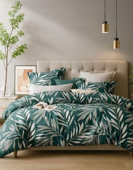 BEDDING SET 200X220 DOUBLE-SIDED FLOWER SET