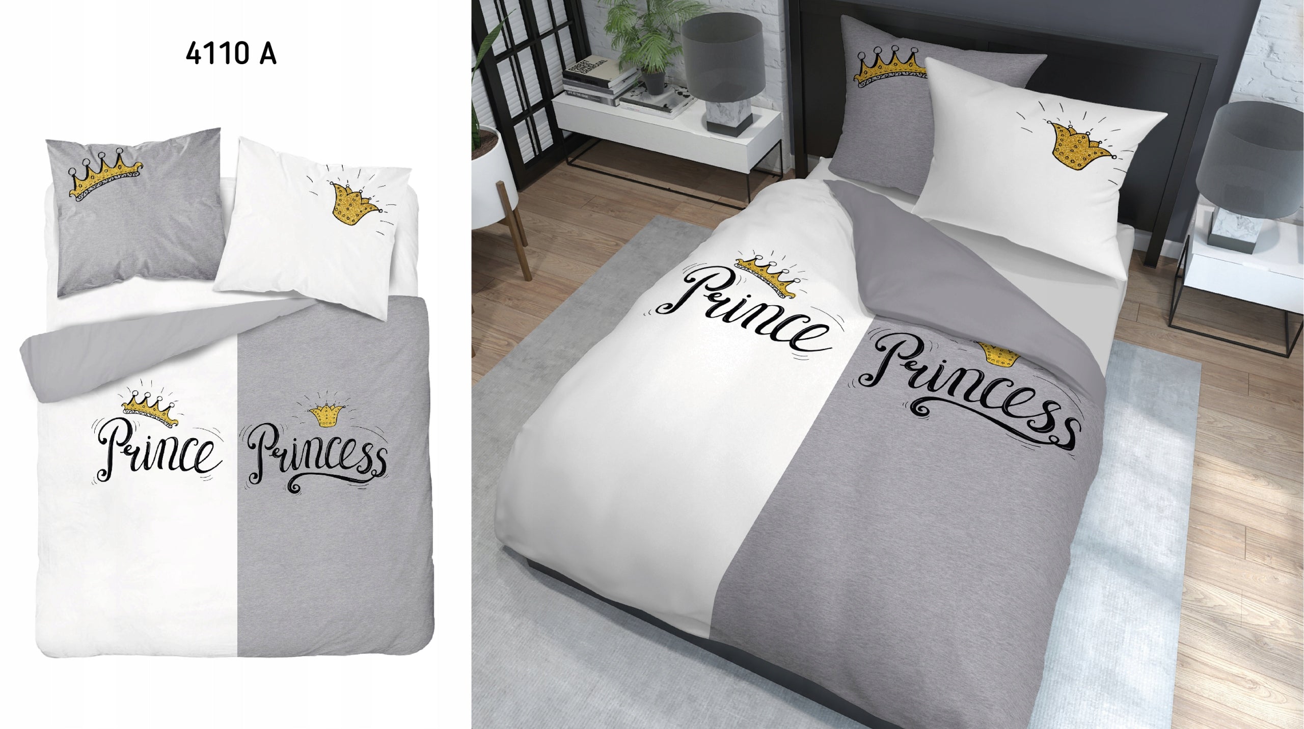 BEDDING SET 200x220 DUTCH BEDDING 100% COTTON VALENTINE'S HEART Manufacturer code 4108A 220