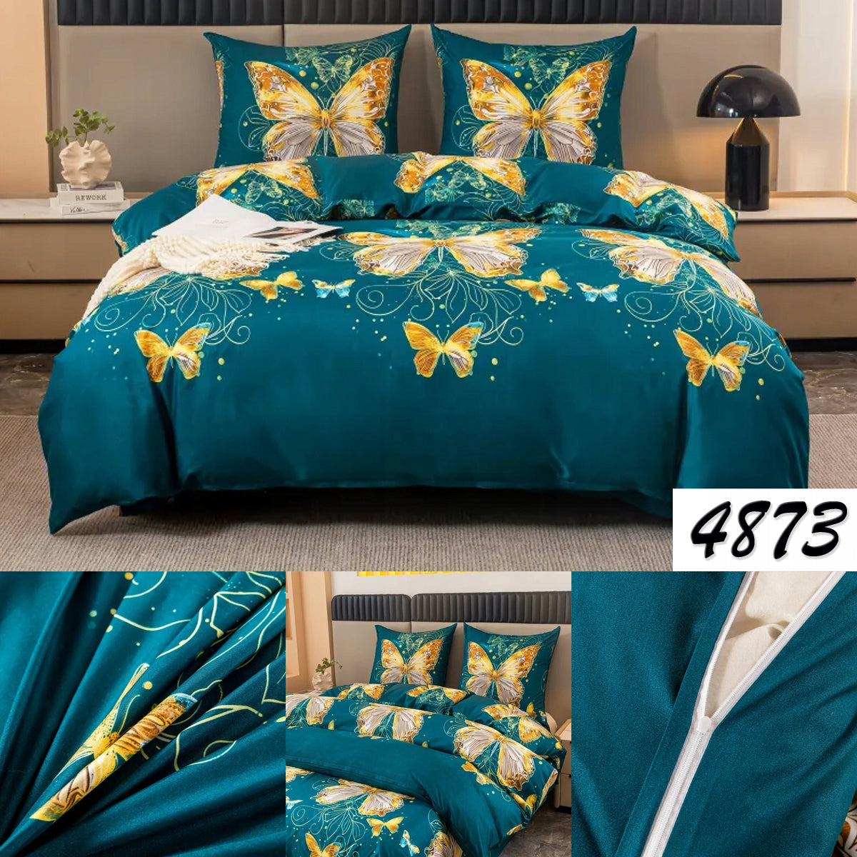 BEDDING SET - 3D EFFECT - 200x220 DOUBLE-SIDED PILLOWCASES MODERN DESIGNS Manufacturer code Komplet pościeli 200x220 pościel 3D