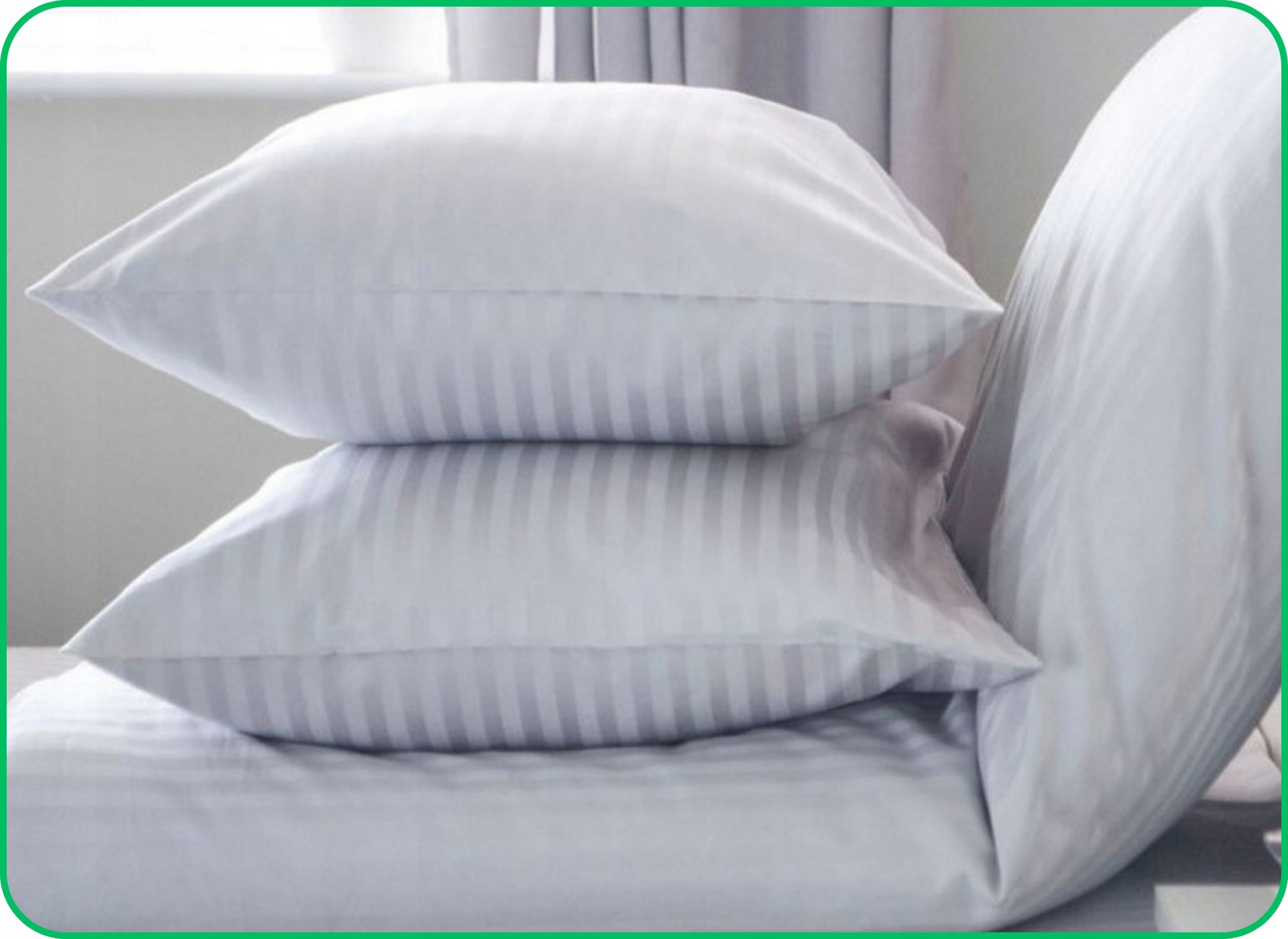 BEDDING WHITE HOTEL HOUSE SPA 200x220 STRIPES 1CM DAMASK MICROFIBER Brand no brand