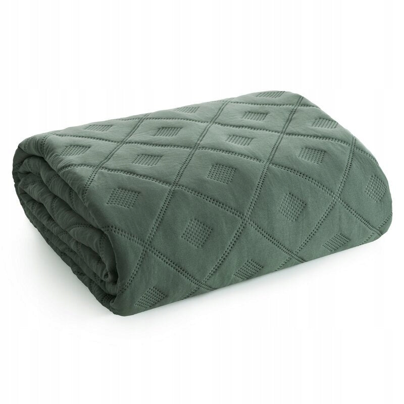 BEDSPREAD D91 ALARA6 170 X 210 CM GREEN
