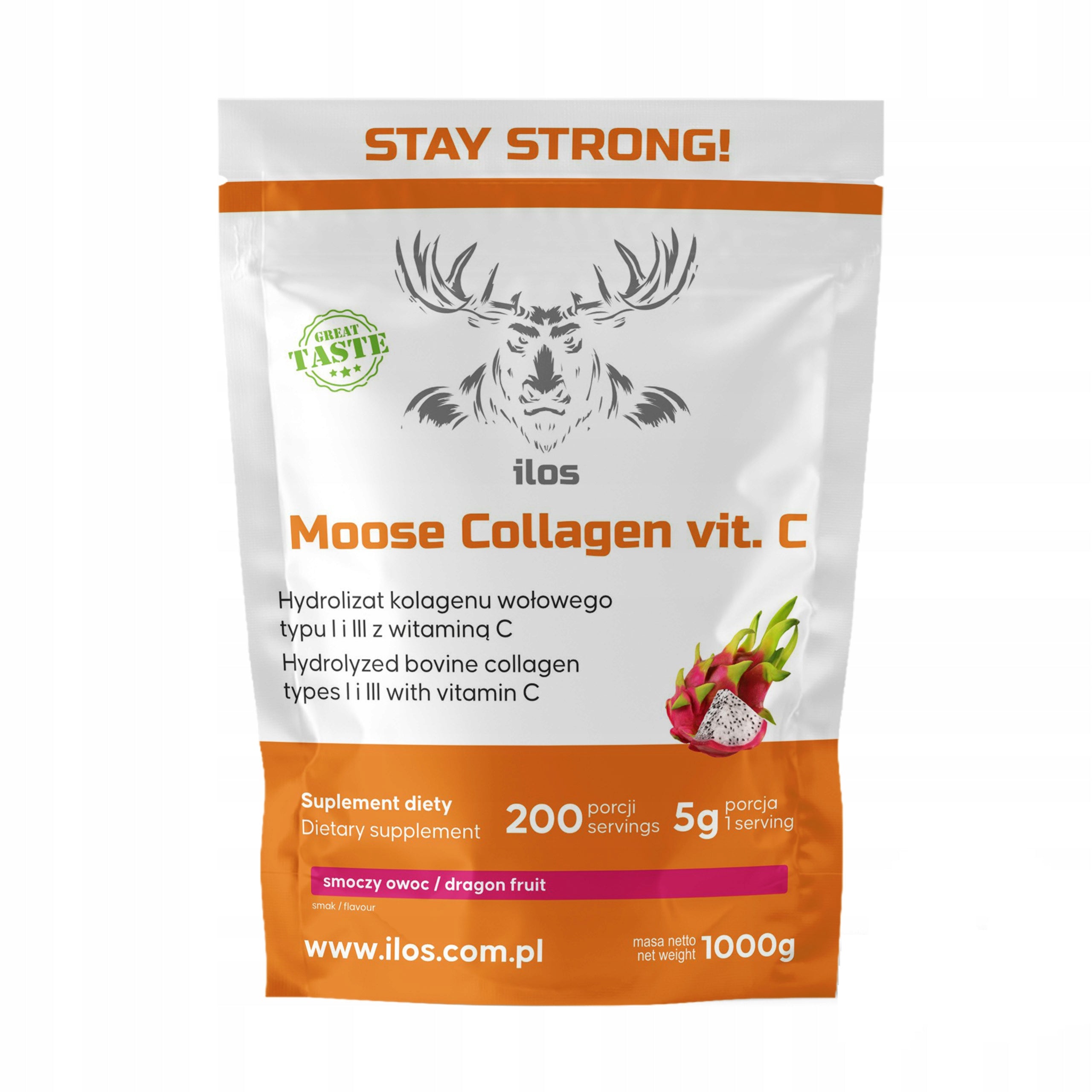 BEEF COLLAGEN TYPE 1 3 vitamin C COLLAGEN 1000g 1kg DRAGON FRUIT FLAVOR ilos