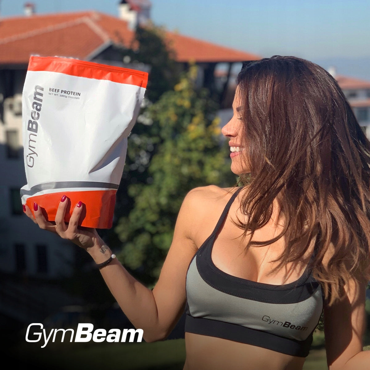 BEEF PROTEIN AMINO ACIDS MUSCLES BEEF PROTEIN - GymBeam 1000g salty caramel Expiration date at least 1 year from the date of purchase