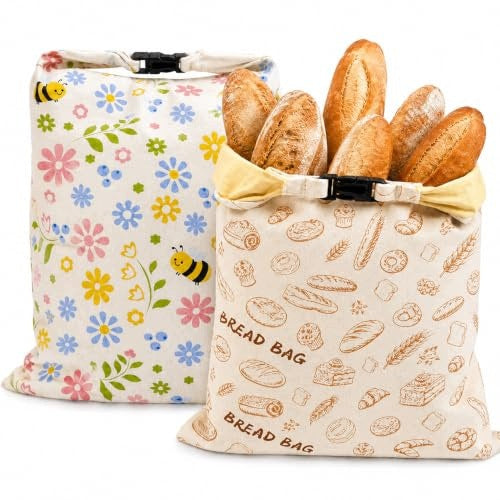 BEESWAX BREAD BAG REUSABLE ORGANIC COTTON 2 Brand no brand