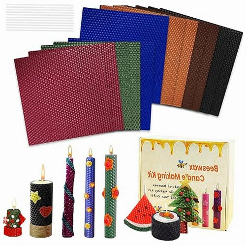 BEESWAX TILES FOR CANDLES SET OF 12 PCS MORANDI DIY GIFT