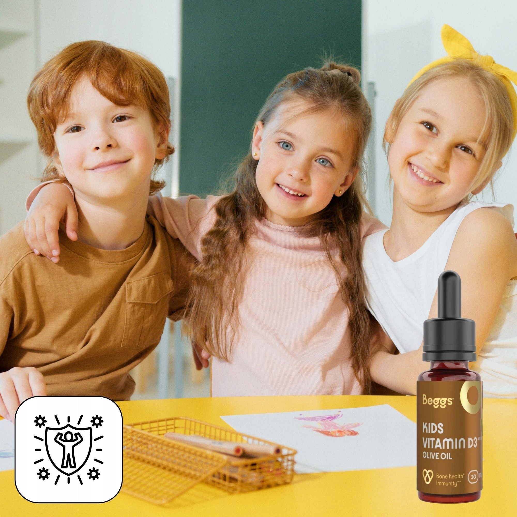 BEGGS Vitamin D3 for children 400 IU in drops olive oil BIO 30 ml Manufacturer of a medical device SIMPLY NATURE