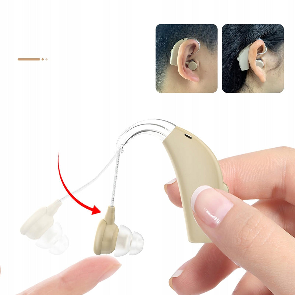 BEHIND-THE-EAR AND DIGITAL AMPLIFIER WITH NOISE REDUCTION FUNCTION, HEARING AMPLIFIERS Ear right and left