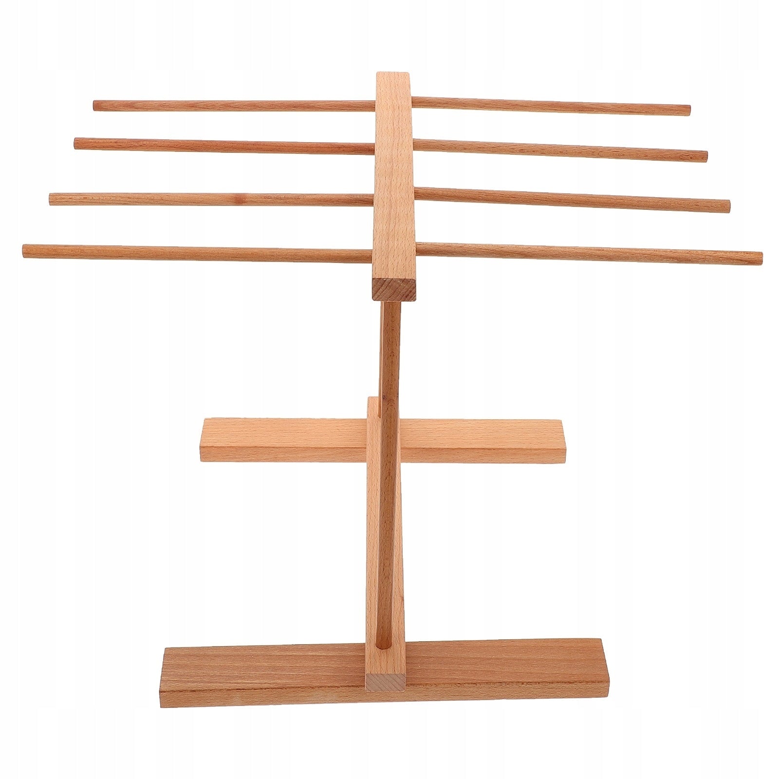 BEIGE WOODEN HANGING DRYING RACK FOR FLOWERS AND PLANTS