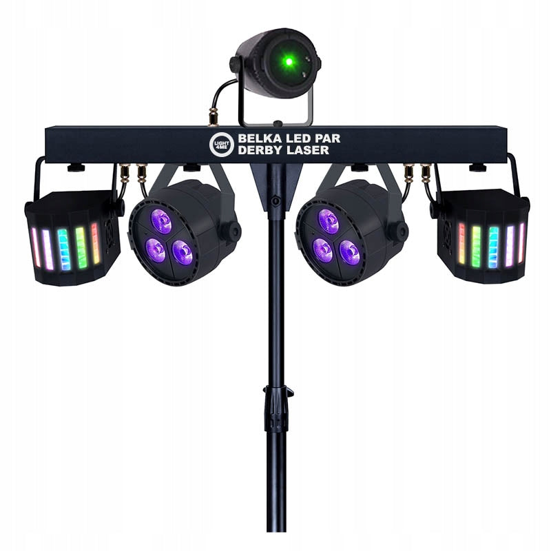 Light4me LED kelių efektų šviesos disko apšvietimo rinkinys
