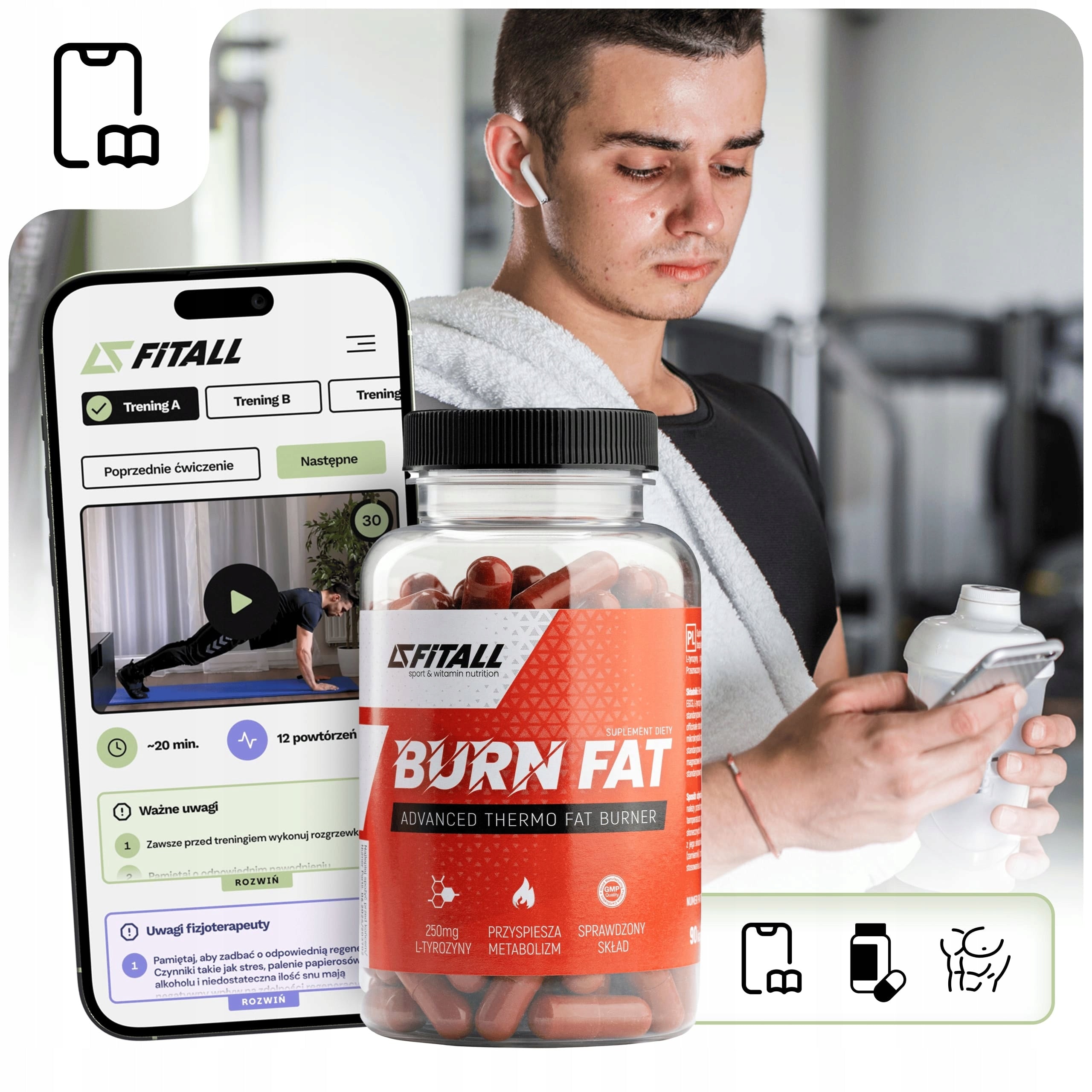 BELLY FAT BURNER STRONG - BURN FAT + FREEBIES + TRAINING + DIET Manufacturer code BURN FAT SPALACZ TŁUSZCZU MOCNY