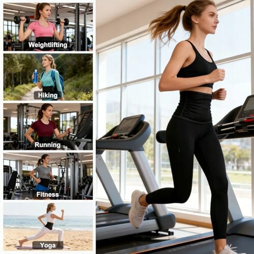 BELLY SLIMMING BELT NEOPRENE SILVER FOR WOMEN MEN S/M Clasp hook-and-loop