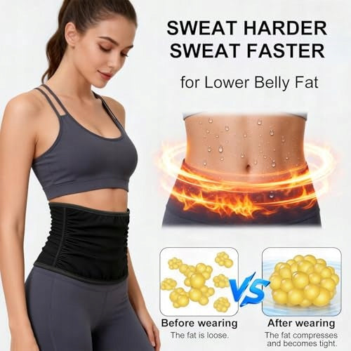 BELLY SLIMMING BELT NEOPRENE SILVER FOR WOMEN MEN S/M Kind slimming belt