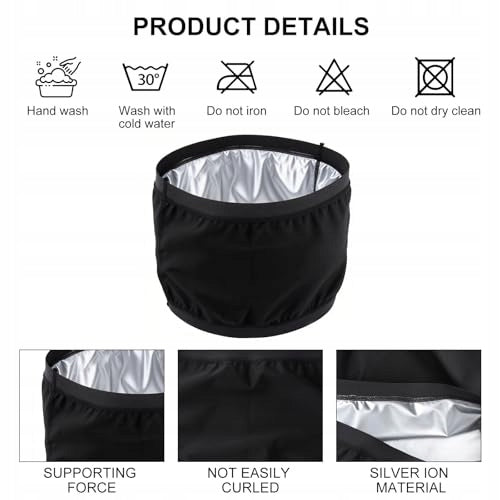 BELLY SLIMMING BELT NEOPRENE SILVER FOR WOMEN MEN S/M Manufacturer code Bez marki