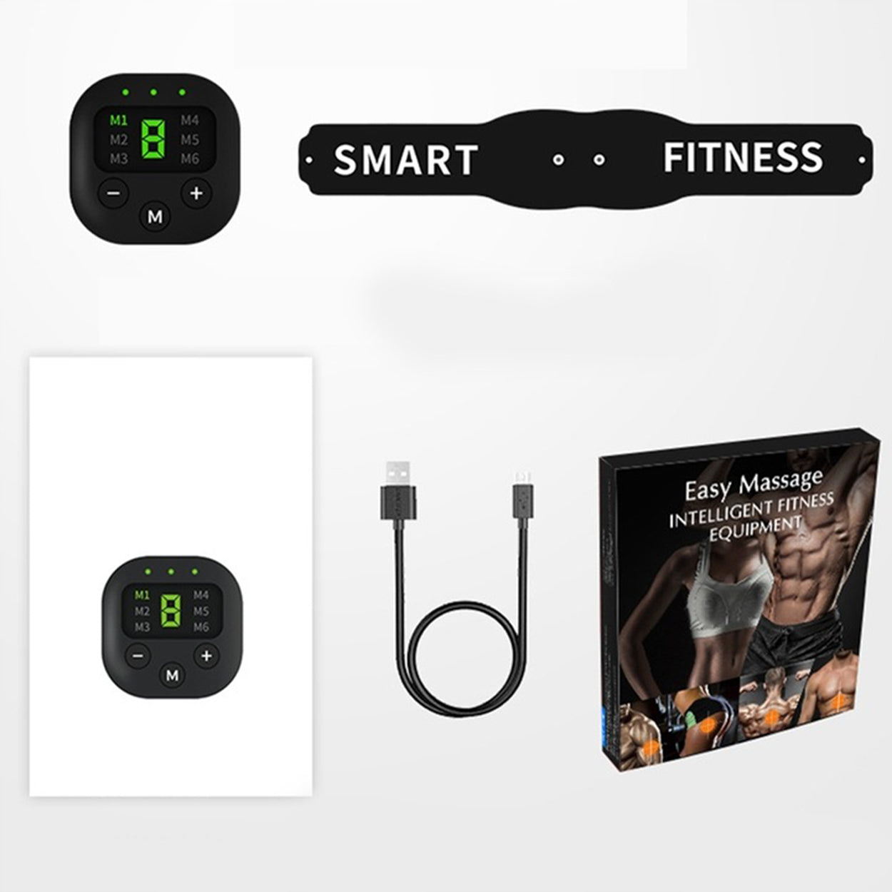 BELT EMS ELECTROSTIMULATOR FOR ABDOMINAL MUSCLES REDUCING BODY FAT Kind slimming belt