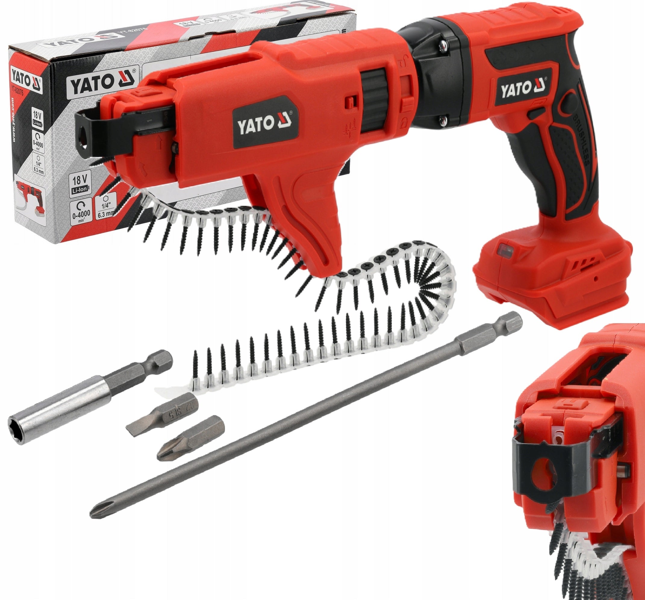 BELT SCREWDRIVER SAME BODY (BODY) FOR GK OSB BOARDS YATO YT-82076