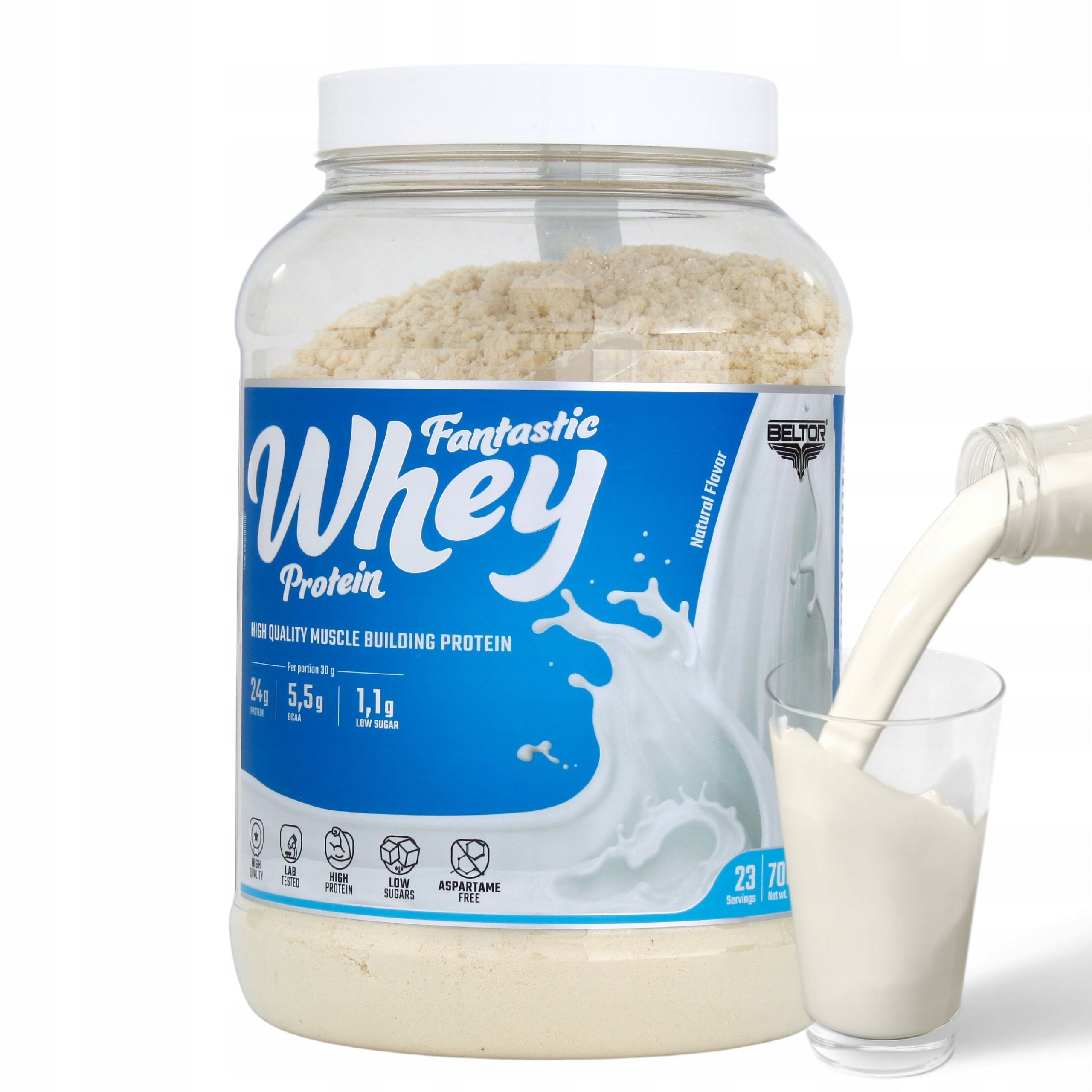 BELTOR CONCENTRATE FANTASTIC WHEY PROTEIN 700G NATURAL TASTELESS