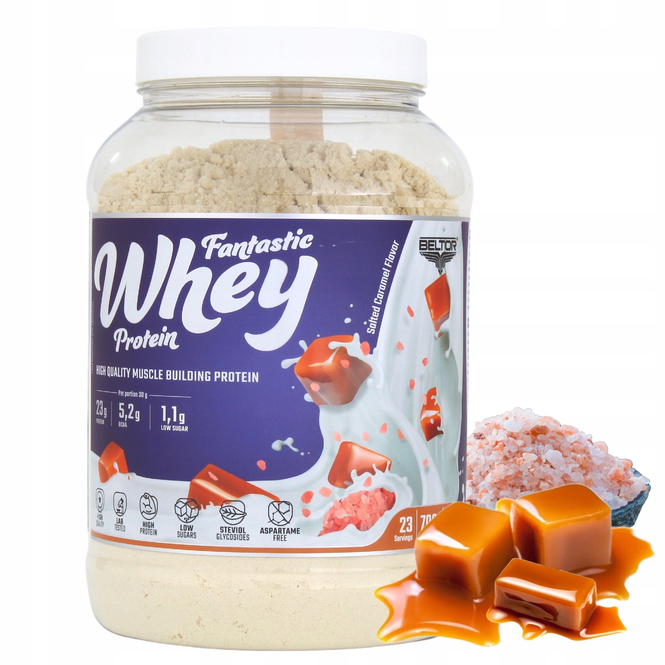 BELTOR CONCENTRATE FANTASTIC WHEY PROTEIN WPC 700G SALTY CARAMEL