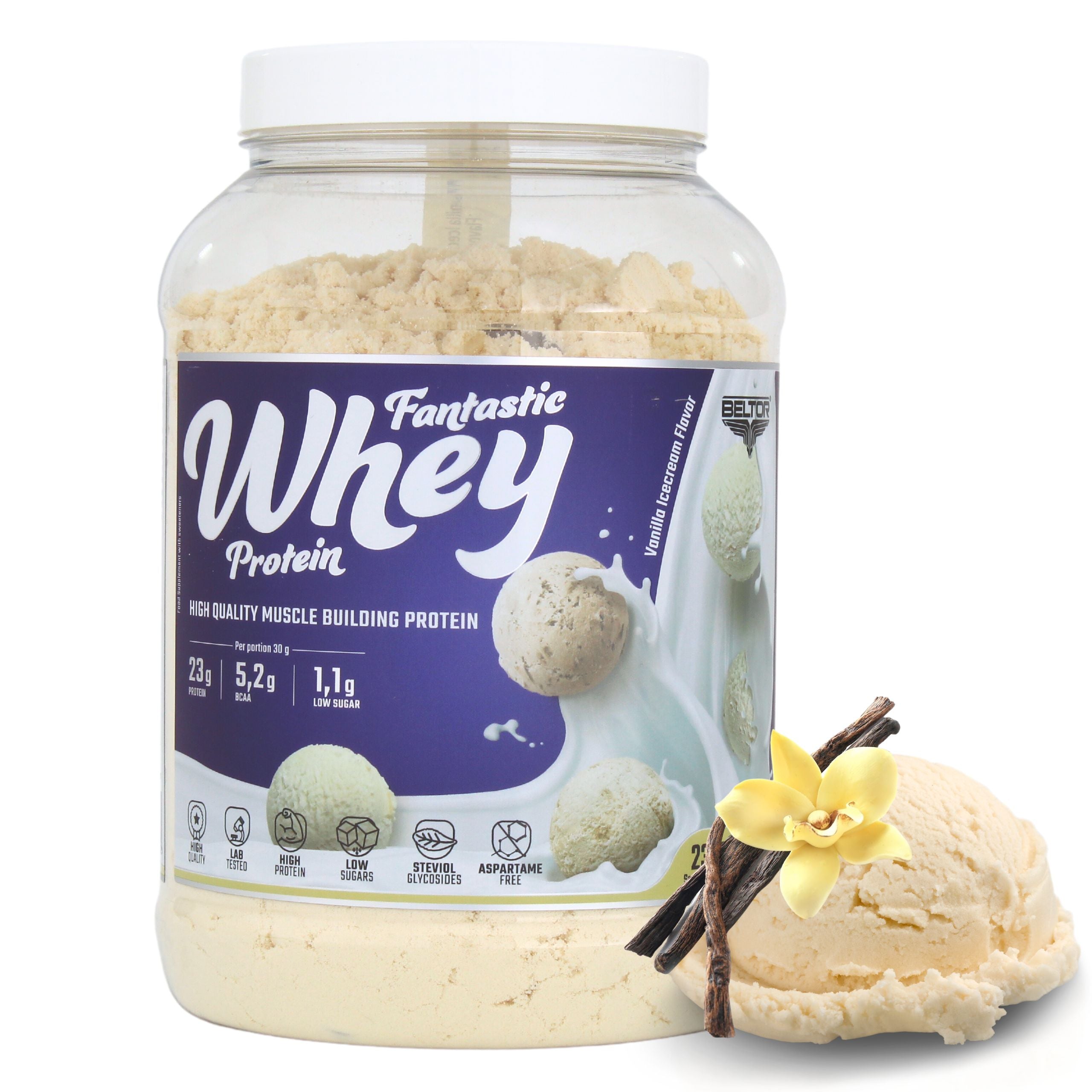 BELTOR CONCENTRATE FANTASTIC WHEY PROTEIN WPC 700G VANILLA ICE CREAM
