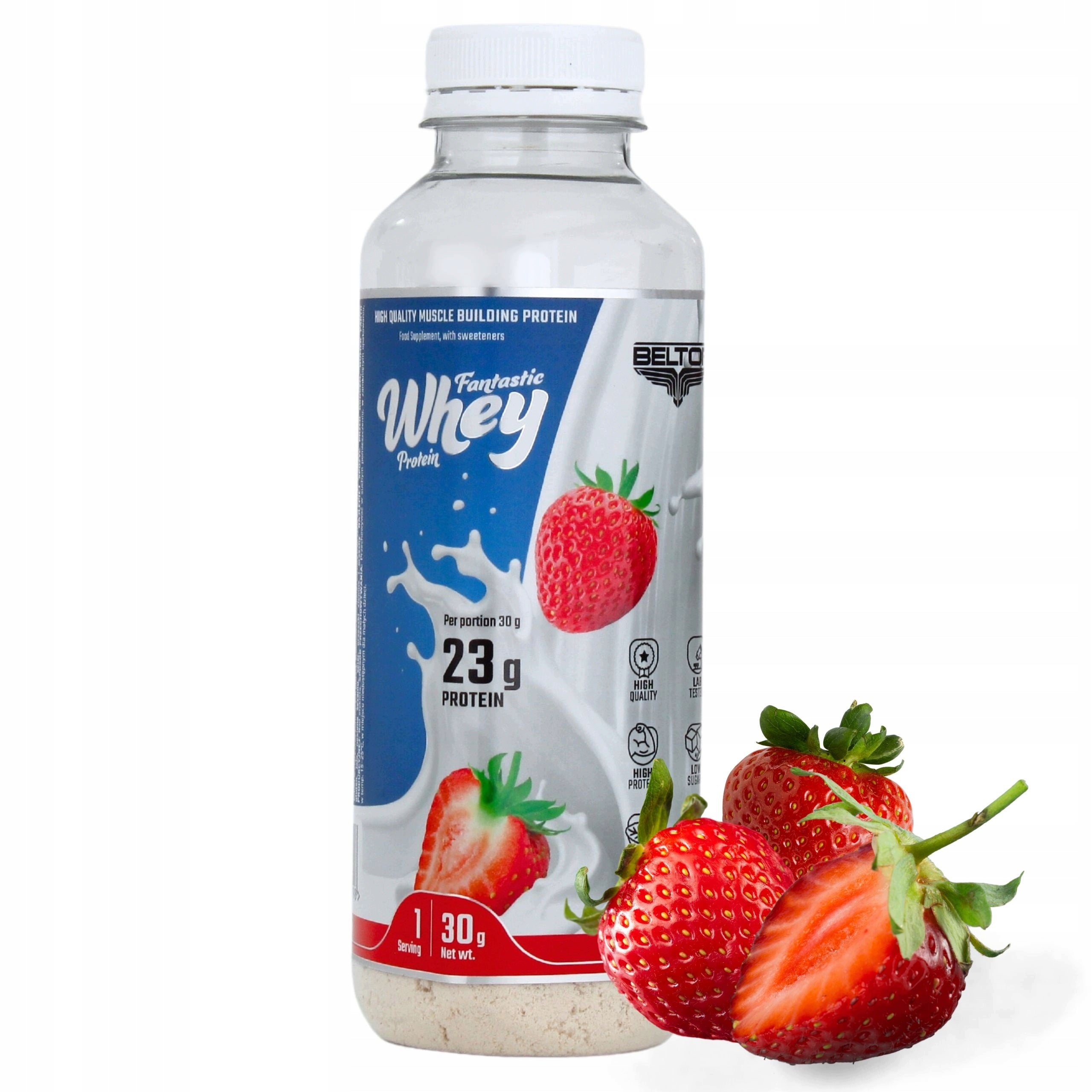 BELTOR FANTASTIC WHEY PROTEIN SUPPLEMENT 30 G STRAWBERRY WPC PROTEIN CONCENTRATE