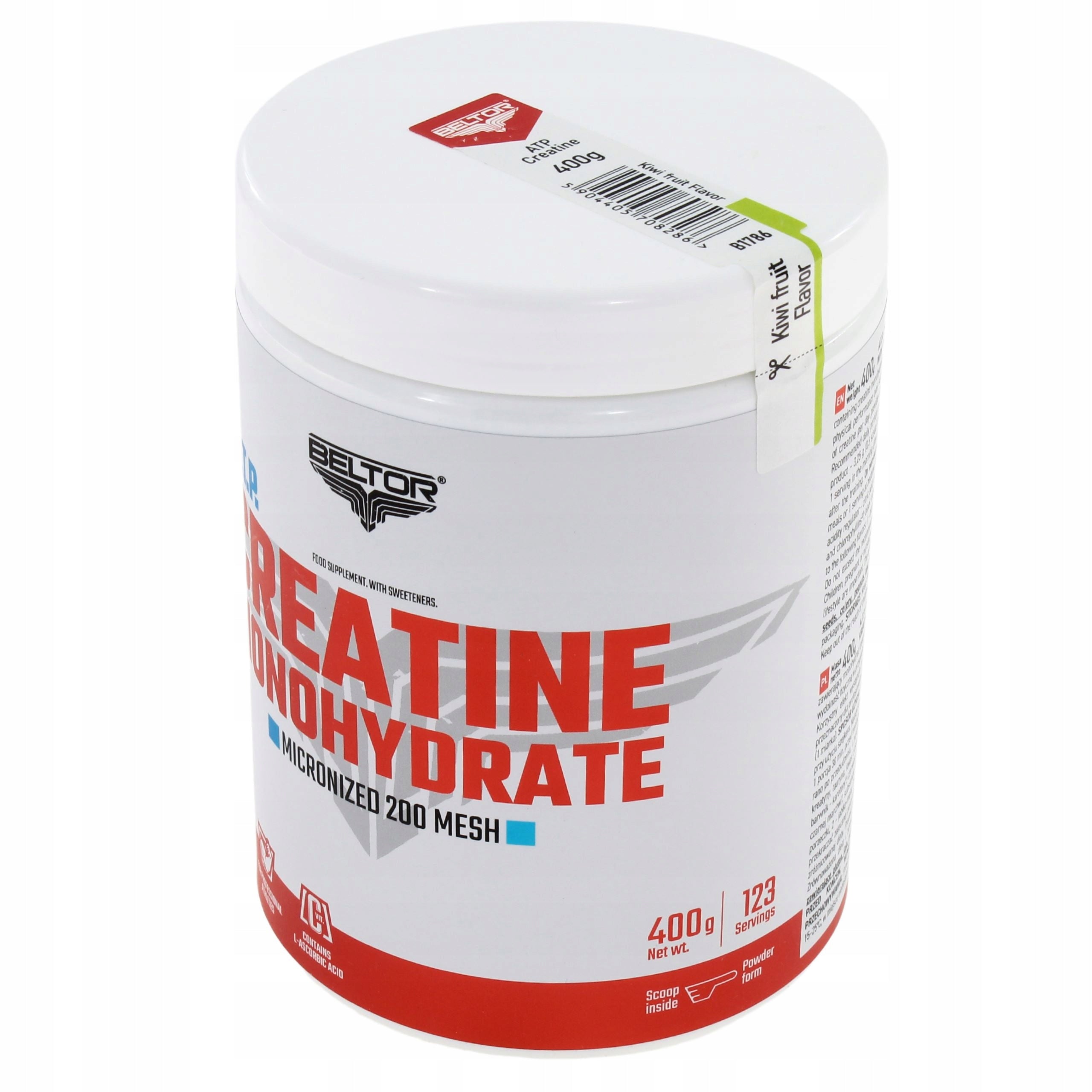 BELTOR STRONG CREATINE MONOHYDRATE A.T.P. 400G APPLE - MINT Expiration date at least 1 year from the date of purchase