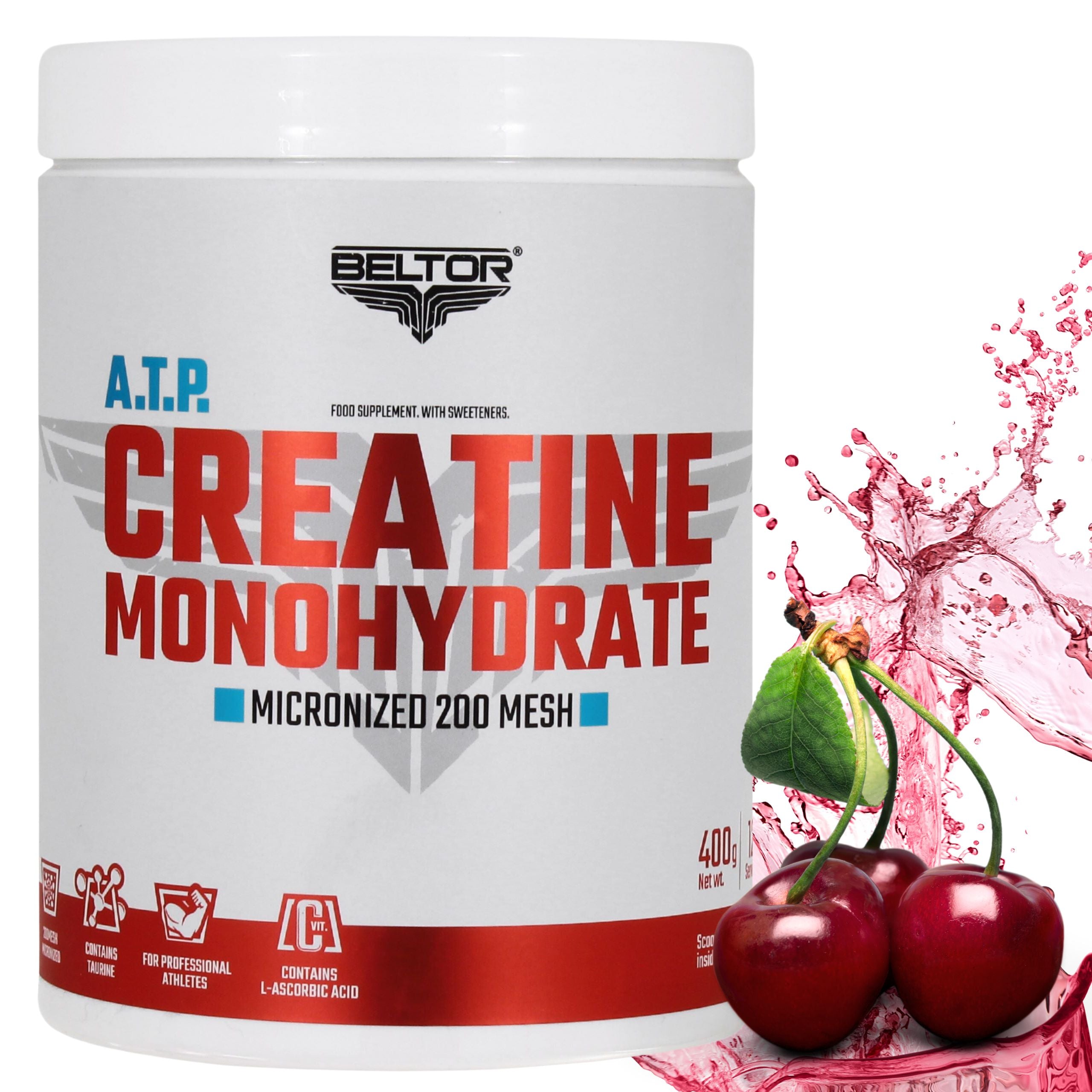BELTOR STRONG CREATINE MONOHYDRATE A.T.P. 400G CHERRY
