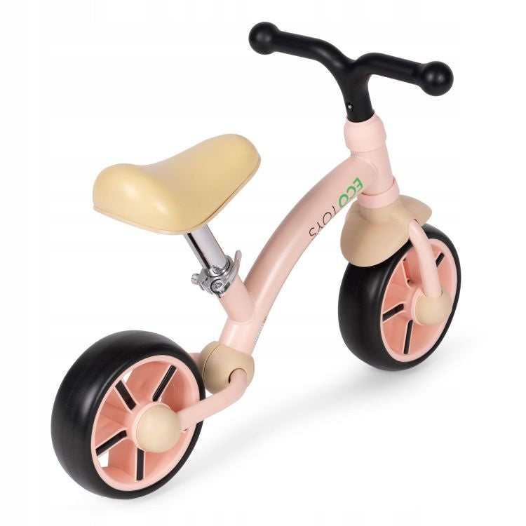 BEMI BALANCE BIKE FOR CHILDREN FOAM WHEELS ADJUSTMENT. SADDLE PINK Color pink