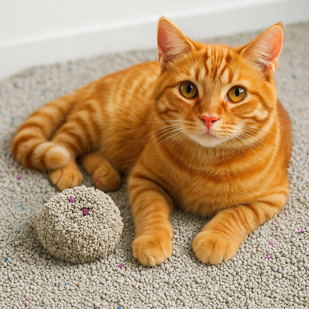 BENTONITE CAT LITTER 25L LAVENDER CLUMPING DUST-FREE NATURAL Trade name NOVAZOO