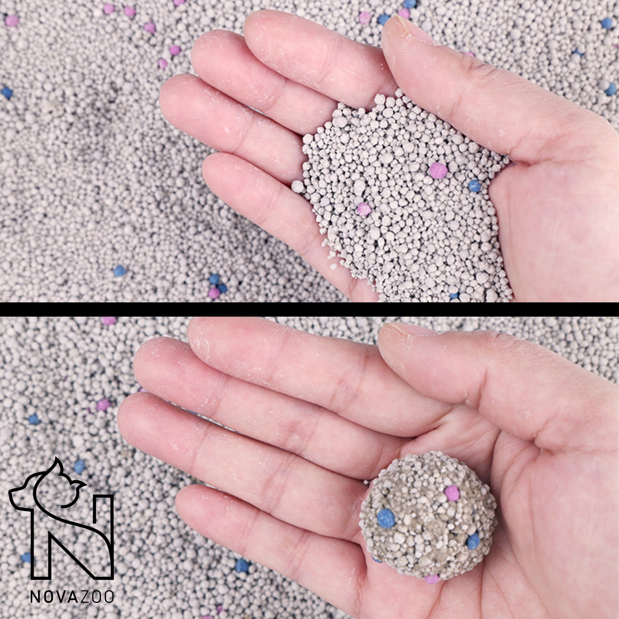 BENTONITE CAT LITTER 5L UNSCENTED CLUMPING DUST-FREE NATURAL Volume 5 l