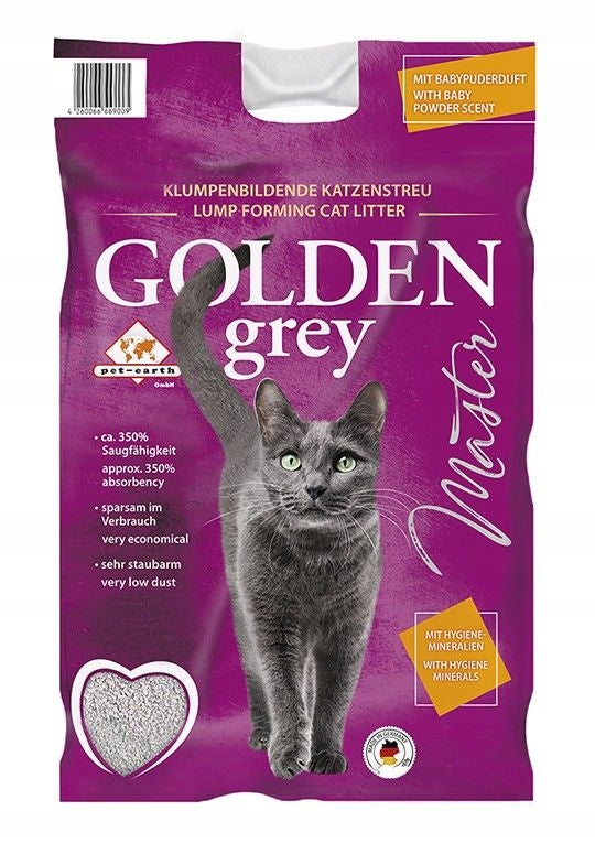 BENTONITE CAT LITTER GOLDEN GREY MASTER WITH SILICATE 7KG