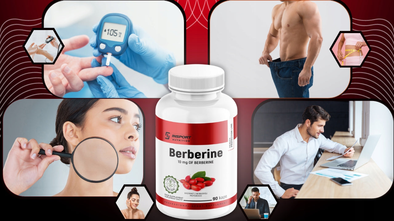 BERBERINE 500mg 90 kap Berberine Heart DIABETES Skin SLIMMING | INSPORT Name other