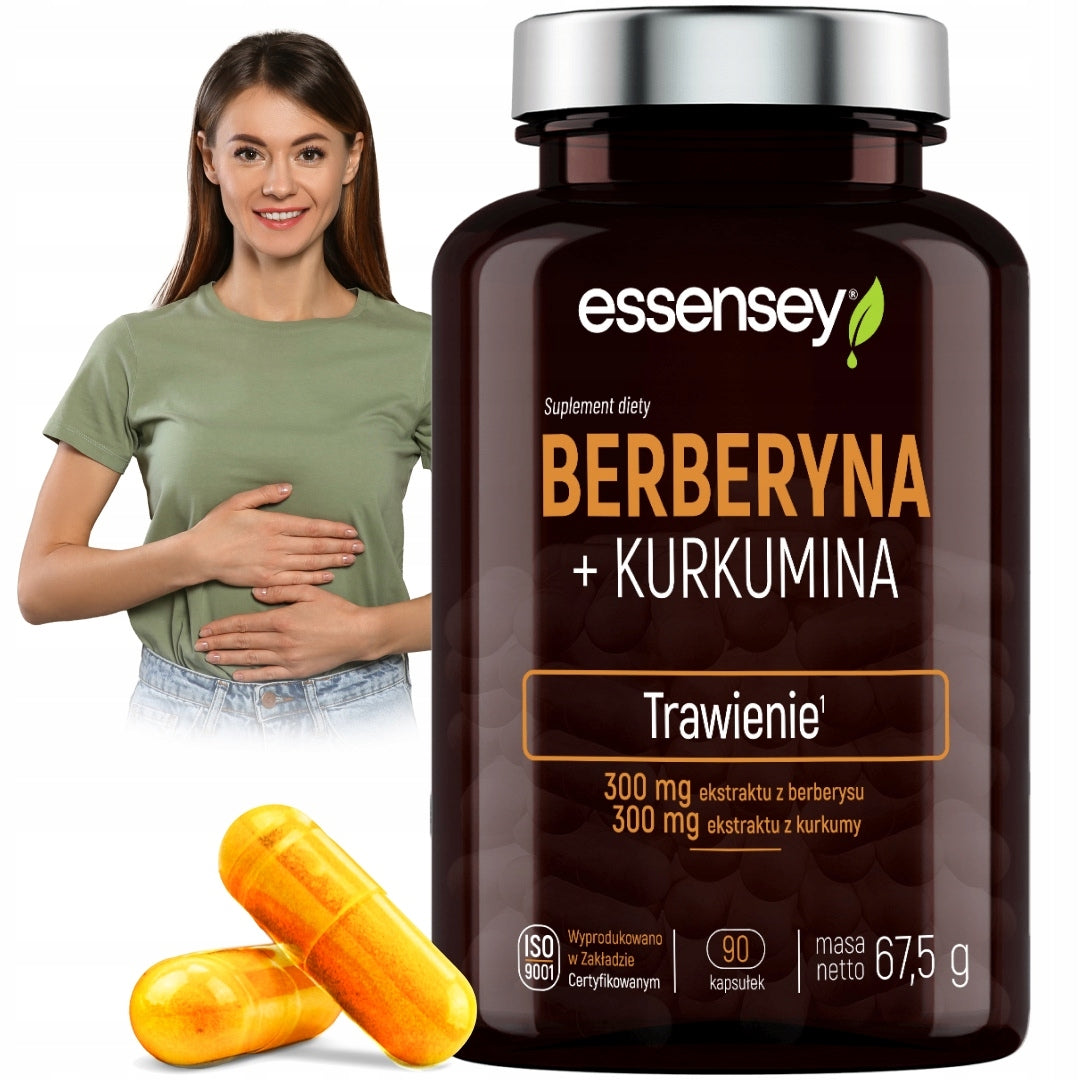 BERBERINE + CURCUMIN 600 MG Glucose Sugar Digestion Liver 90 DAYS VEGE