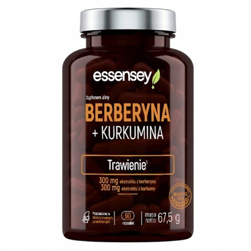 BERBERINE + CURCUMIN 600 MG Glucose Sugar Digestion Liver 90 DAYS VEGE