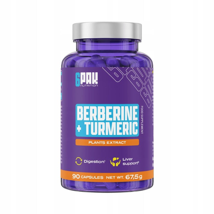 BERBERINE + CURCUMIN 600 MG Glucose Sugar Digestion Liver For 90 DAYS