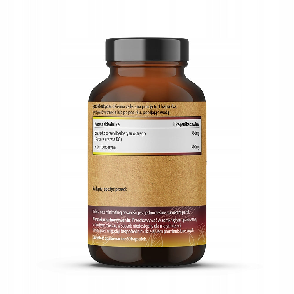 BERBERINE HCL EXTRACT SLIMMING DIGESTION DIABETES SUGAR GLUCOSE APPETITE Form capsules