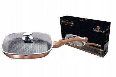 Berlinger Haus Metallic Line Rose Gold Edition grilio keptuvė, 28 cm