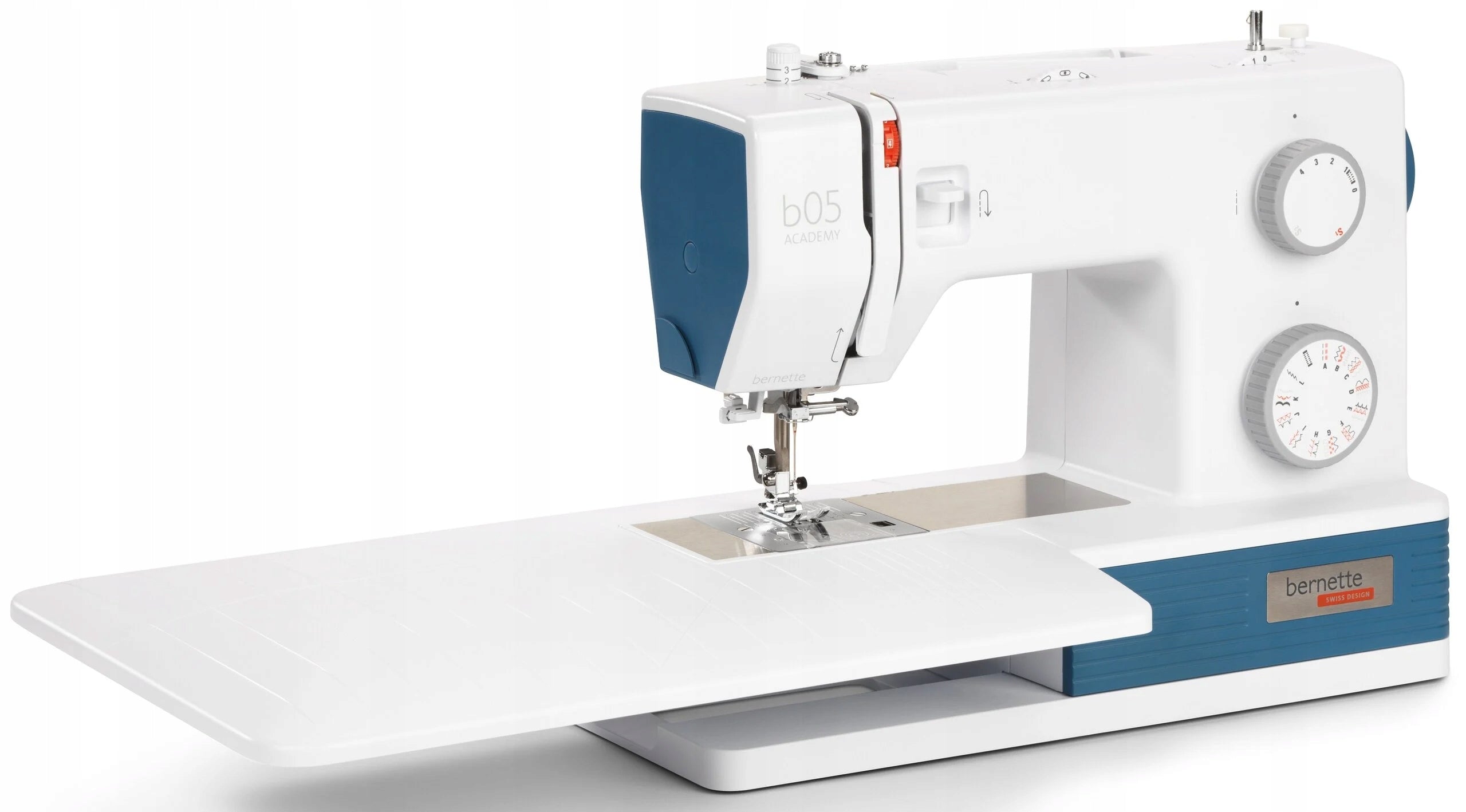 BERNETTE 05 Academy Heavy Duty Sewing Machine + Machine Bag Dominant color white