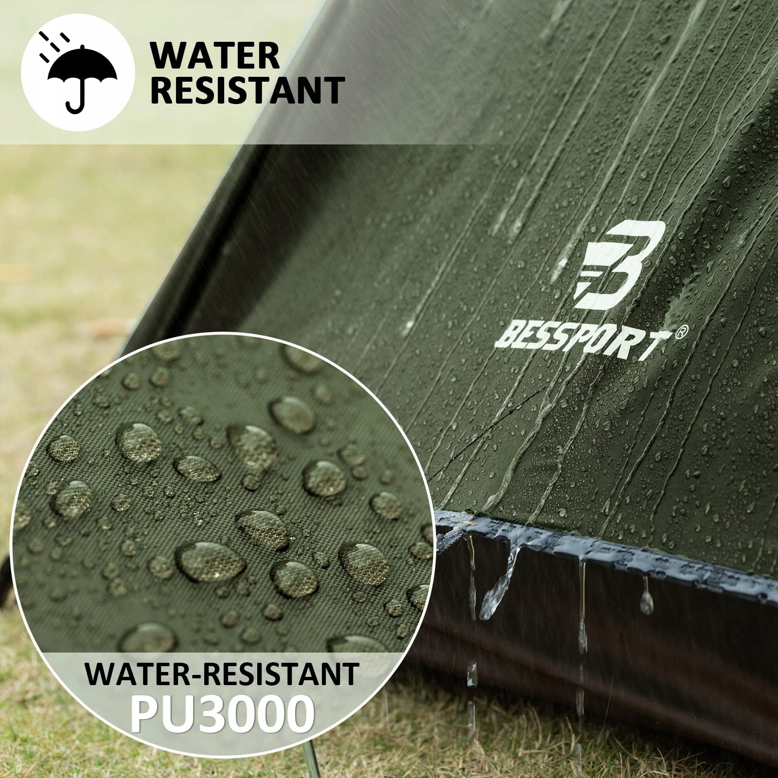 BESSPORT Tent 1 Person Ultra Light Waterproof For Camping and Hiking Brand Bessport