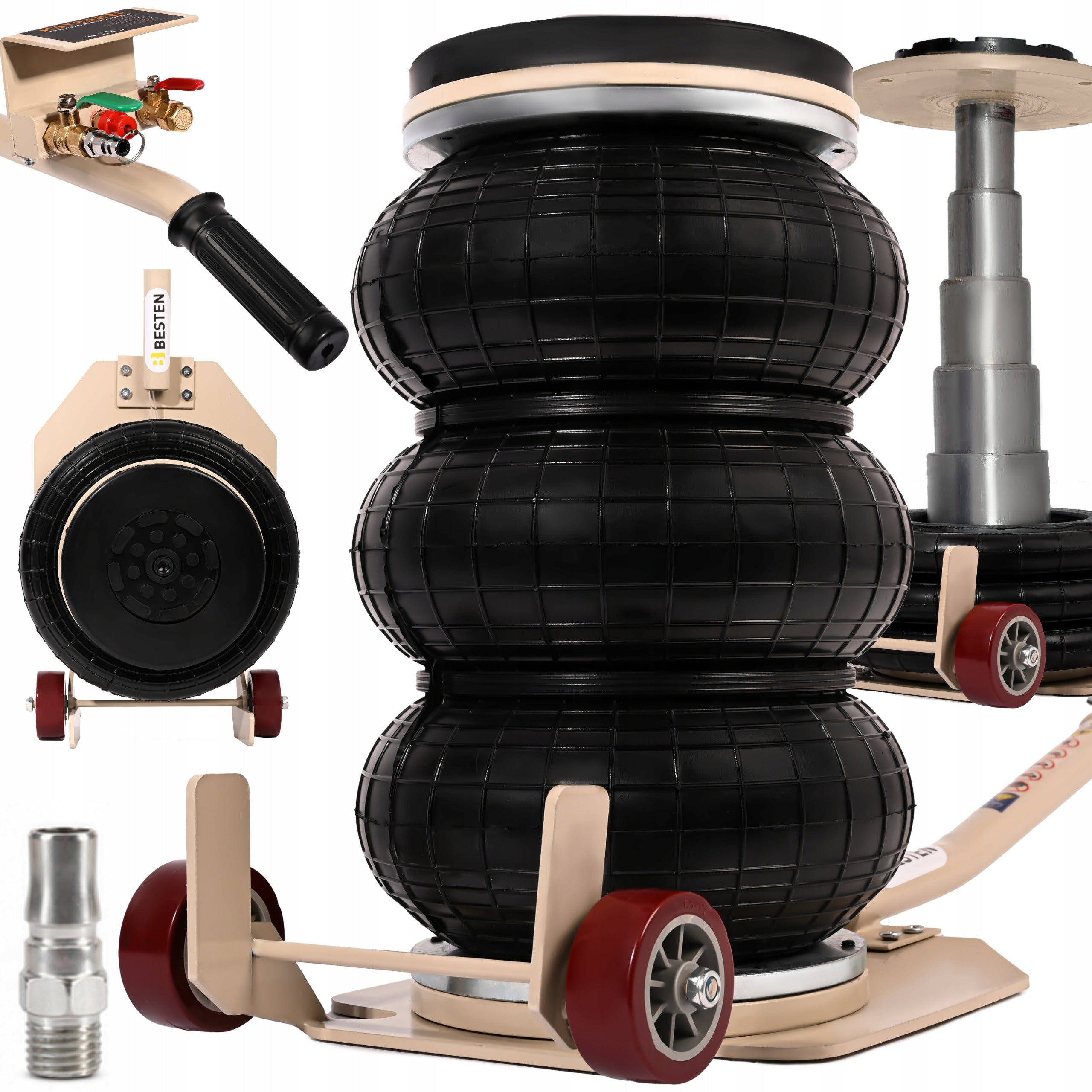BESTEN 3,5T pneumatic lift with 135-425 mm cushion