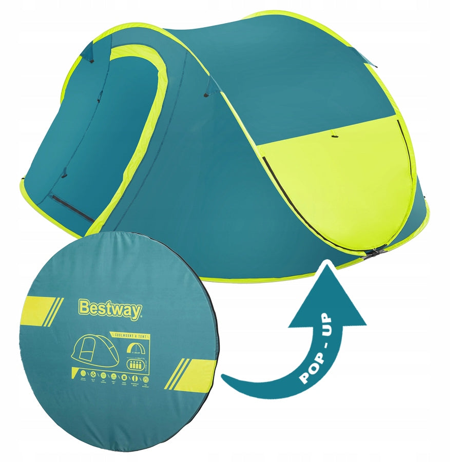 BESTWAY 4-Person Tourist Tent Self-Assembly Automatic 68087 Waterproofness less than 1500 mm