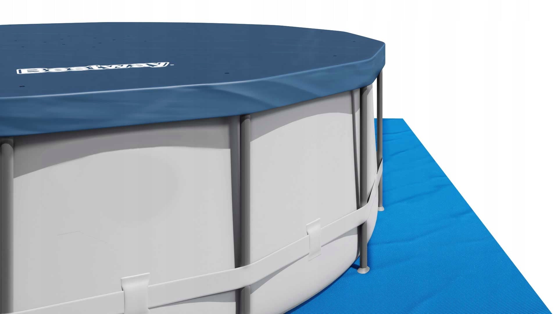 BESTWAY 56462 FRAME POOL ROUND STEEL PRO MAX 5W1 549X122 CM 18FT Length 549 cm