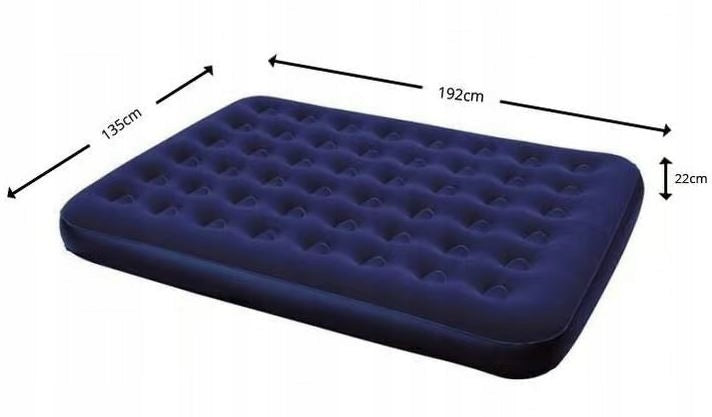 BESTWAY DOUBLE INFLATABLE MATTRESS 192 x 135 x 22cm 11747