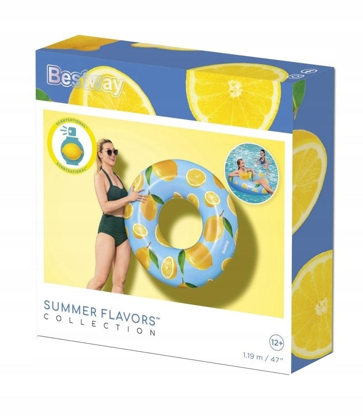 Pripučiamas ratas Bestway Scentsational Lemon, 119 cm