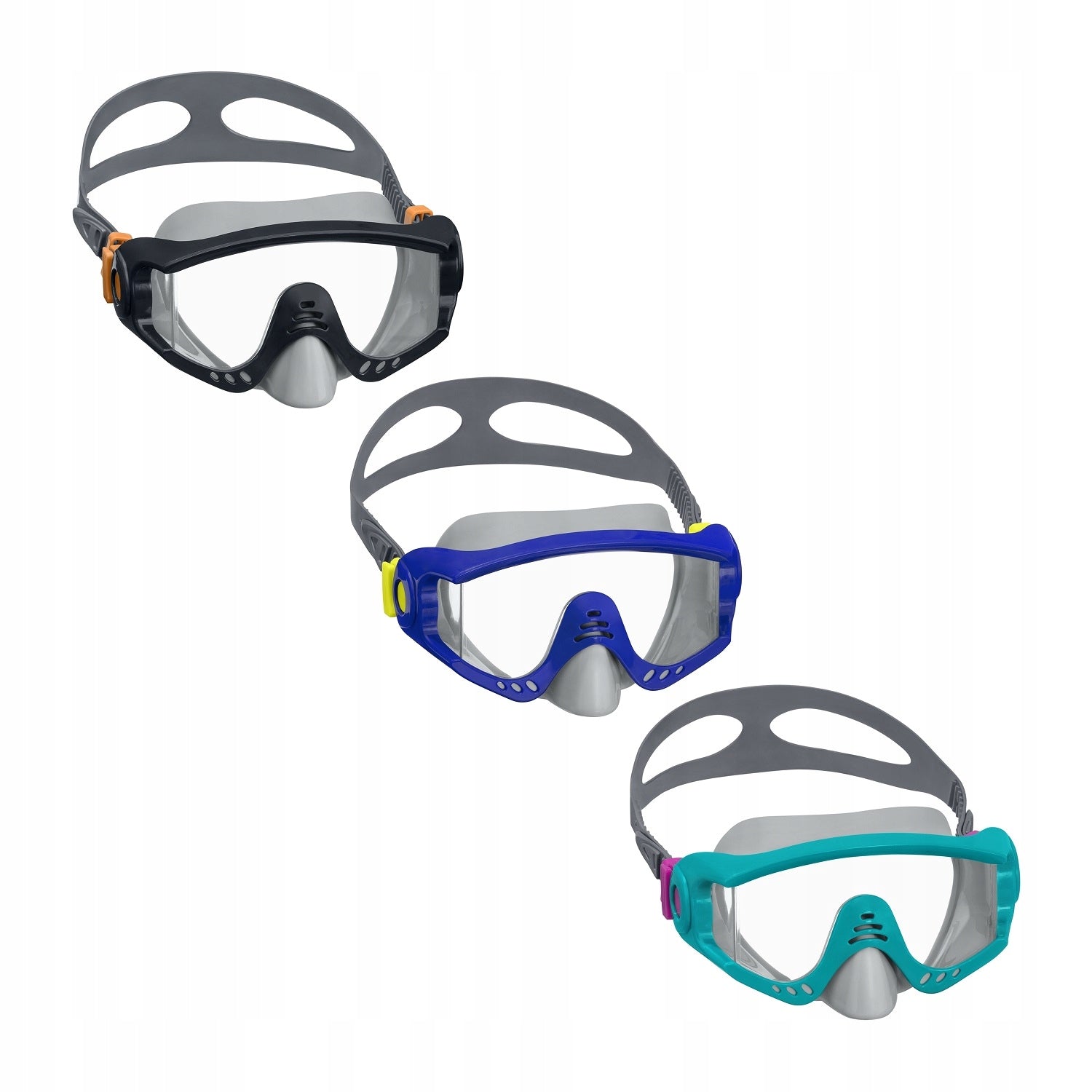 BESTWAY Hydro-Pro Splash Tech Diving Glasses - Blue Color multicolor