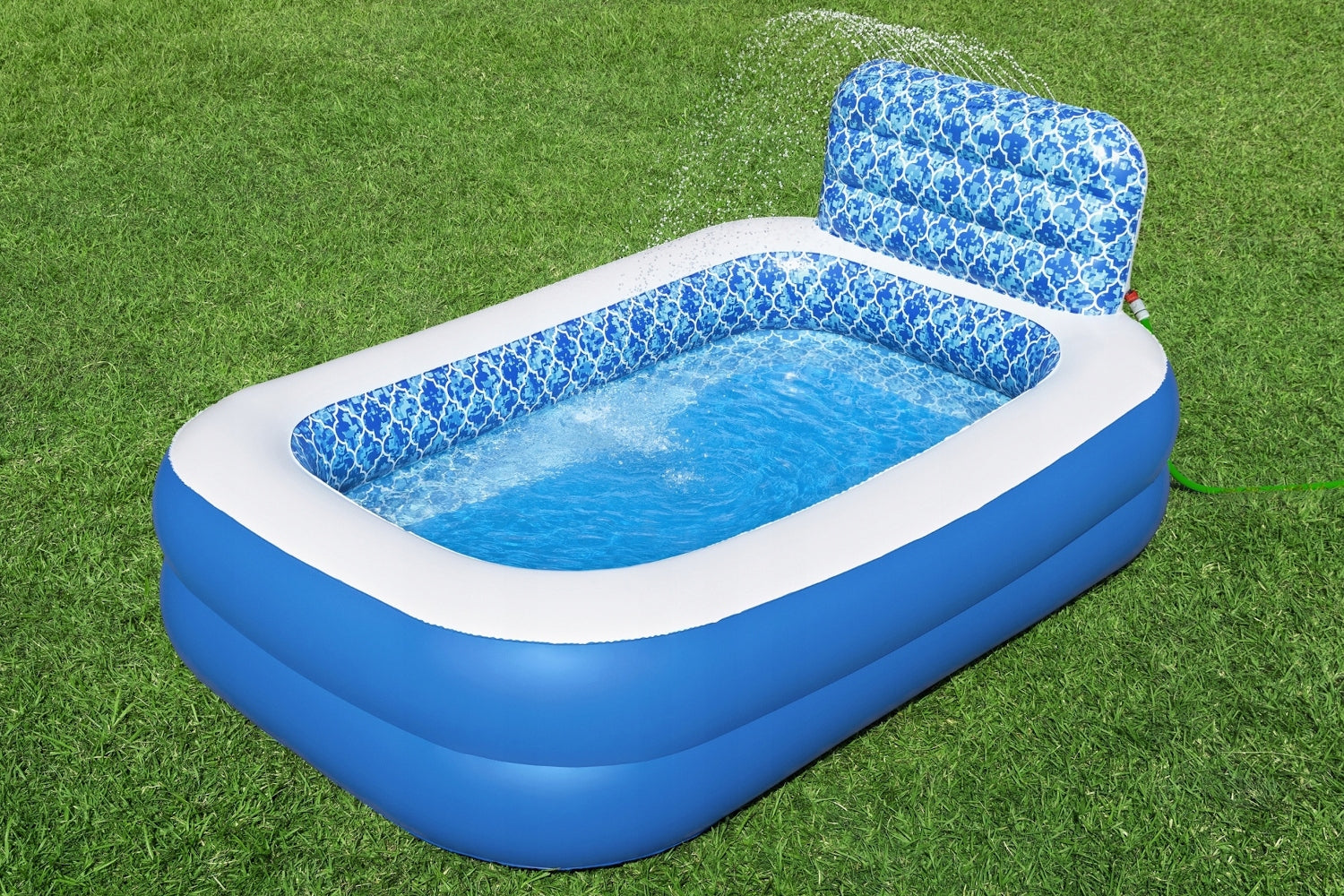 BESTWAY RECTANGULAR INFLATABLE POOL WITH FOUNTAIN 229 x 152 cm 54451 Manufacturer code 54451
