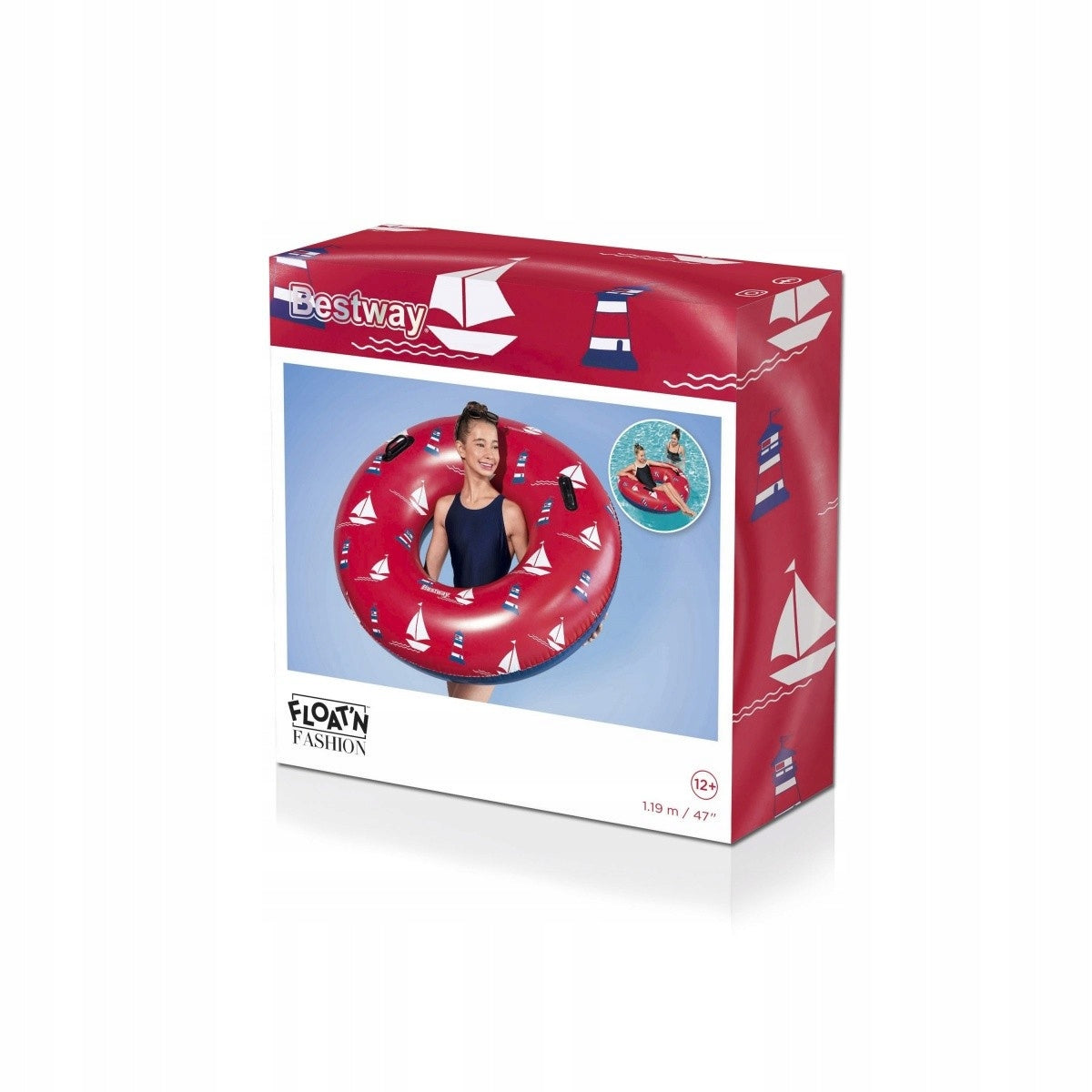BESTWAY Swimming wheel ships with handles diameter 1,19m Brand Bestway