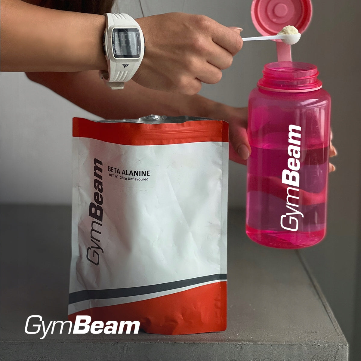 BETA ALANINE 250g 100% PURE 65 Servings Strong Durability Pump GymBeam Expiration date at least 1 year from the date of purchase
