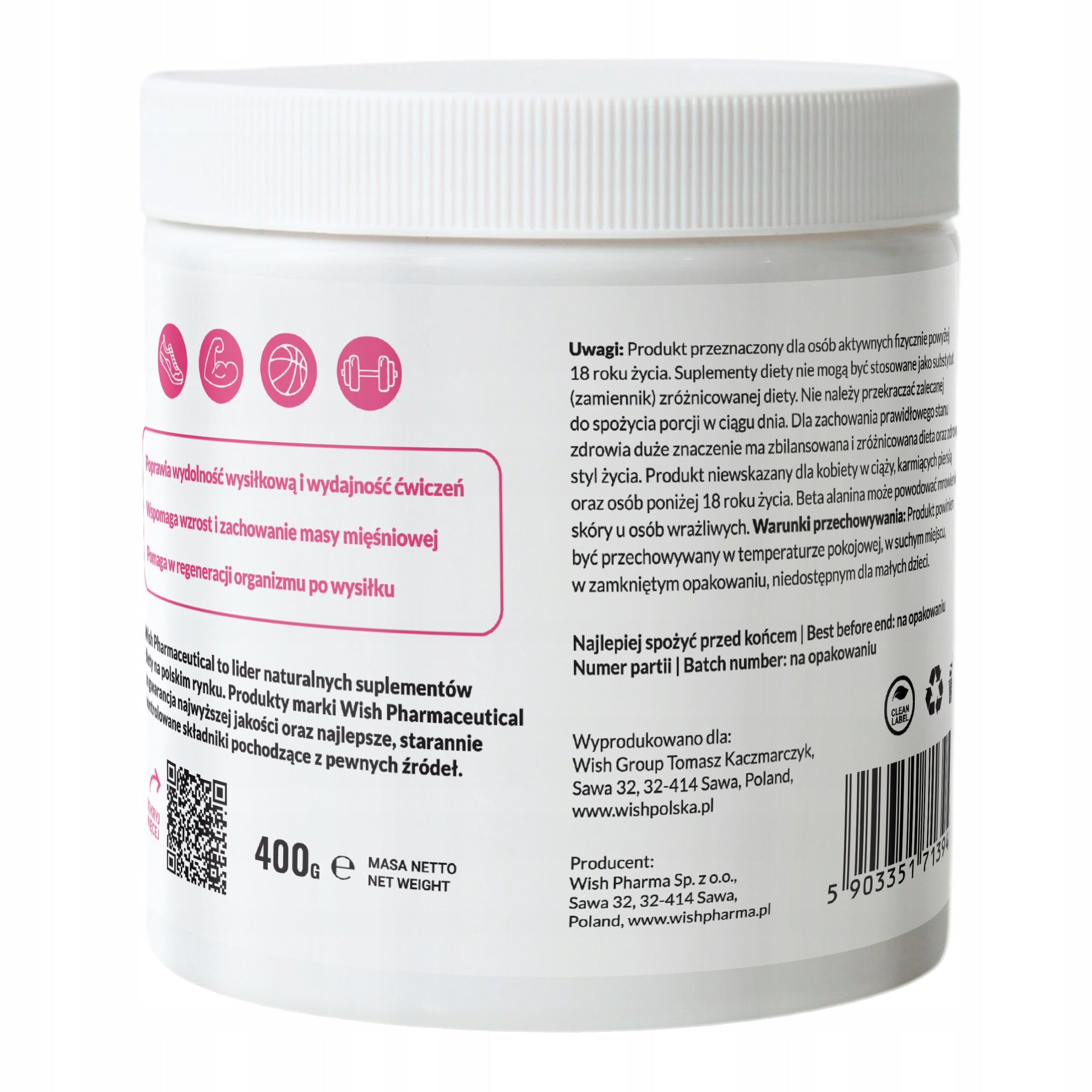 BETA ALANINE Powder Raspberry-Mint Strength Pre-workout Alanine Pump 800g Expiration date not specified