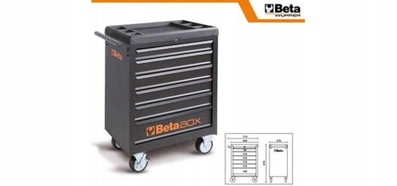 BETA WORKSHOP TOOL TROLLEY C04BOX-A VU 6 DRAWERS Brand Beta